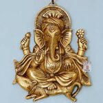Wall Hanging Lord Ganesh Idol Statue, 26 cm, Home Decor Decorative Showpiece