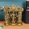 Brass Ram Darbar Statue Shree Ram Ji Sita Laxman Hanuman Home D?cor Puja Bhagwan Idol Murti for Mandir Temple 7.5 Inches