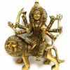 Fine Brass Made Maa Durga Idol (6, 6 , Small , Golden)