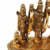 Metal Lord Ram Darbar Idol Showpiece - Hindu Religious Idol for Puja and Diwali Decoration