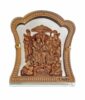 Hindu God Idol Ram Darbar Ji Wooden & Glass Temple for Car Dashboard, Gifting on Religious Festivals,Occassions/Decoratives