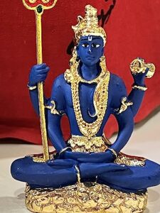 Lord Shiv Idol | Shankar Idol | Shiva Idol Blue Statue for Car Dashboard | Mandir Pooja Murti | Temple Puja | Home Decor | Office Table Showpiece
