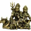 Brass Shiva Parvati Ganesh Shiv Pariwar Family Idol Murti Statue