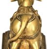 Brass Astadhatu Dps-Astadhatu Nandi Bull Idol For Home Temple/ Decorative Brisabh Nandi Idol For Puja/ Shiv Nandi Puja Idol (3 Cm, Gold)