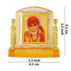 Shirdi Sai Baba Idol | Sai Baba Statue (J001-27-A) Religious Acrylic Frame for Car Dashboard (L*B*H- 3.3 x 1.2 x 3.3 Inches)