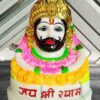 Marble Dust Khatu Shyam Ji Idol Statue for Home Decor Pooja Mandir, 12-inch