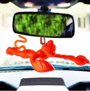 Orange Flying Lord Hanuman Hanging Idol