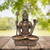 Bonded Bronze Lord Shiva in Siting Position| Gifting Item | Height 3 Inch