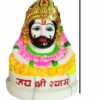 Premium Baba Khatu Shyam ji Idol Statue Showpiece for Home and Pooja Decoration | Khatu Shyam Murti for Home and Car Dashboard | MarbleDust (Size 5" Inches) (Pack of 1)