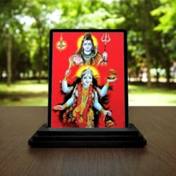 Wood God Kali Maa (Multicolor, Standard)