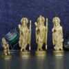 Ram Sita Laxman Hanuman Statue God Figurine Brass Metal Sculpture Ram Darbar Idol Murti Height for Mandir -7 Inches Big Home Decor