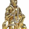 Hanuman Murti in Brass Material in Golden Finished 7.5 cm Height Suitable for car Dashboard Office Table and Home Temple puja Festival pujan Home Decor and showpiece or for Gifting Purpose