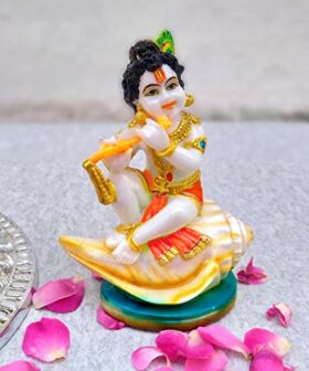 Krishna Idol/Krishna Idol for car Dashboard/Krishna murti/Krishna Statue for Home d?cor