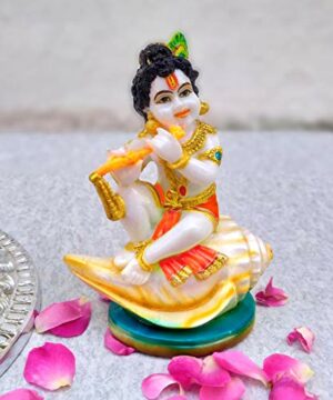Krishna Idol/Krishna Idol for car Dashboard/Krishna murti/Krishna Statue for Home d?cor