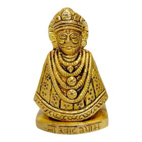 Brass Khatu Shyam Ji Idol Khatu Shyam Baba Statue Puja Figurine for Gift & Home D?cor - 3.25 Inches