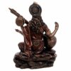 Saraswati Idol Sculpture Hindu Goddess of Knowledge Music & Art 15.0 cm Height 13.4 cm Width