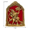 Metal Lord Hanuman Idol Statue for Home and Office Decor | Hanuman Ji Bajrang Bali Ki Murti for Home and Office Temple (7 x 8.5 Inches, Gold)