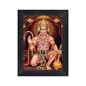 Religious Wood Photo Frames with Acrylic Sheet (Glass) for Worship/Pooja(Photoframe,Multicolour,8X6Inch)-20129, Medium (Pnf-20129-Photoframe-5X7), Wall Mount, Rectangular