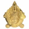 Brass Metal Durga MATA Maa Face Mask Idol Statue Murti for Office Home Decor Wall Mount Evil Eye Vastu Protection Size 6.5 Inch (Gold, 6.5)