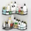 Multipurpose Corner Storage Organizer Rack - No Drilling, Black
