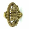 Metal Brass Panchmukhi Hanuman Idol Statue Murti for South Facing Main Door Entrance Vastu Remedies Home & Temple Decor (Size 4 Inches, Sw)