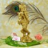 Standing Brass Lord Krishna Idol Statue Decor Figurine Krishna Janmashtami Gifts