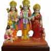 Resin Ram Sita Laxhman Hanuman Showpiece 18 x 14 x 6 cm Multicolour, 1 Piece