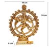 Metal Shiva Idol Natraj Statue for Home Decor,Gold Plated Dancing Shiva Natraja/Natrajan (Mahakal Murti) Showpiece Figurine Murti Deccoration & Gifts Article...
