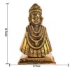 Oxidized Metal Khatu Shyam Ji Idol Statue Sculpture - Home Decor Figurine