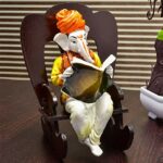 Ganesh Idol Polyresin Figurine on Rocking Chair, Vinayagar Statue, Lord Ganesh Statue for Home Decoration, Ganpati Murti