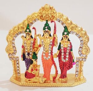 Money Vastu Feng Shui Stone handicrafts Idols Collection Ram Darbar Idols Car Dashboard Home Office Mandir