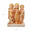 Ram darbar God Idol, God Murti Figurine Religious Pooja Gift Items and Murti for Mandir/Temple/Home/Office - (LxBxH-16x7x21 cm) (Polyresin, Multicolor) (Height-21 cm)