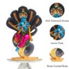 Lord Krishna Idol | Sheshnag Lord Krishna Statue for Car Dashboard, Pooja, Home Decor, Home TemPle etc | Shri Krishna Murti Small Size | Brass Idol of Krishna | Sri / Shree / Sree God Krishnan Idols Size - 8cm