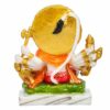 Marble Look Mahavir Hanuman Panch Mukhi 5 Face Sitting Mudra Idol Statue for Spiritual Religious Puja Vastu Decor