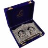 Laxmi Ganesh Idol (26 cm X 5 cm X 19 cm, Silver Plated), Diwali Gift, Corporate Gifting and Any Auspicious Occasion Laxmi Ganesh Idol for Gift (Silver GL)