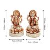Decorative Laxmi Ganesh Idol Statue showpiece - Diwali Decoration Items for Home D?cor Living Room Bedroom Pooja Room Mandir Temple Table Desktop Office Gifting