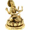 Brass Goddess Saraswati Idol, Standard, Gold, 1 Piece