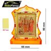 Acrylic Gold Plated Shree Ram Darbar Murti for Car Dashboard, Office Table, Home, Mandir | Hindu Bhagwan Ram with Sita MATA Idol for Gift
