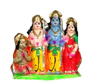 ram darbar Statue | ram darbar murti for Home | ram sita Idol ( 6 x 8.5 x 5 cm )
