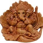 Ganesh Idol for Car Dashboard, Living Room, Drawing Room, Housewarming, Puja Ghar Decoration, 4 inches