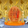 Ram Darbar Oval Shaped Murti for Car Dashboard, Office Table, Home, Mandir | Idol Statue Showpiece Decor Sculpture for Gift