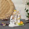 Marble Radha Krishna Idol | Radha Krishna Statue | Radha Krishan Idols for Home Decor | Lord Radha Krishna Statue | Radha Krishna Murti - 5.5" White
