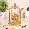Radha Krishna on Swing jhula Metal Statue Gold Plated Decor Your Home,Office & Radha Krishna Murti,Showpiece Figurines,Religious Idol Gift Article...