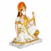 Marble Dust Lord Mahavir Hanuman FIGURINE (Multi Color and White, 8.5 Inches )