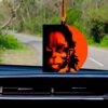 Acrylic Hanuman Car Hanging Logo Accessory, 3.5 Inch, Orange, 1 Piece