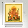 Panchmukhi Hanuman Ji Idol Photo Frame for Car Dashboard, 3A Acrylic Frame, 24K Gold Plated Foil, Idol for Pooja, Gift Item
