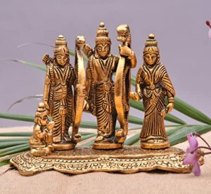 Metal Ram Darbar Idol Lord Rama Laxman And Sita Statue For Temple Ram Darbar Murti For Pooja