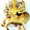 Brass Maa Durga Idol (Golden, 2.5 X 1.5 X 3 Inch)