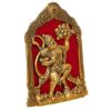 Metal Lord Hanuman Idol Statue for Home and Office Decor | Hanuman Ji Bajrang Bali Ki Murti for Home and Office Temple (7 x 8.5 Inches, Gold)