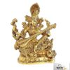 Astadhatu- Brass Shree Maa Saraswati Idol (3 Inch Height)